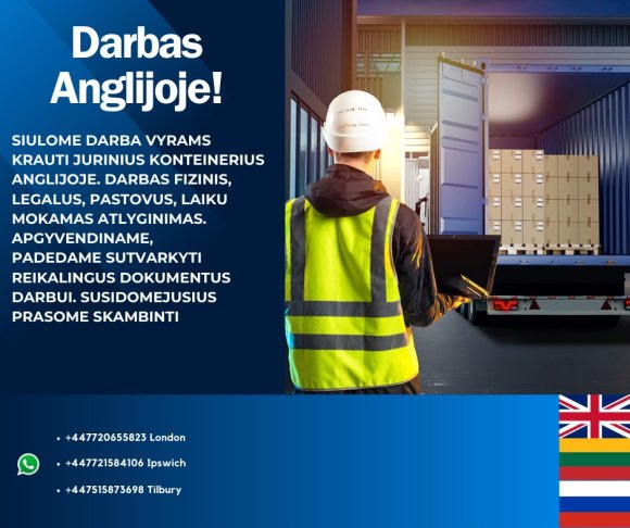 Pastovus Darbas Felixstowe